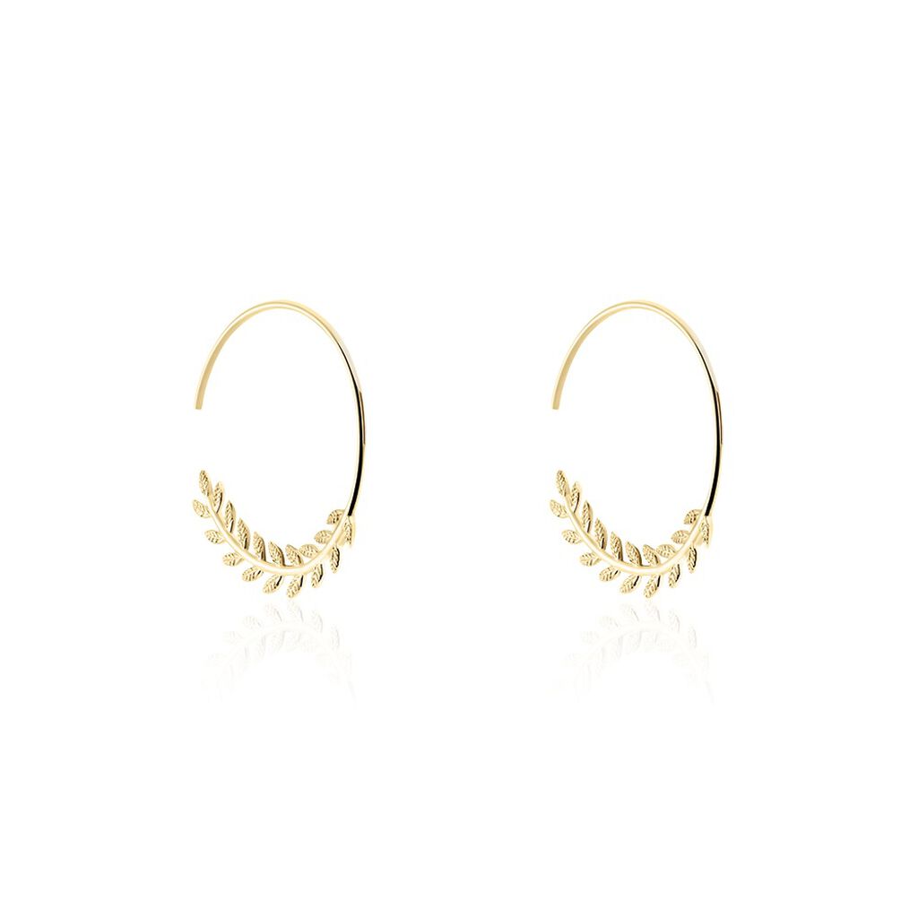 Damen Creolen Messing Gold 750 plattiert 5 Micron - Creolen Damen | OROVIVO