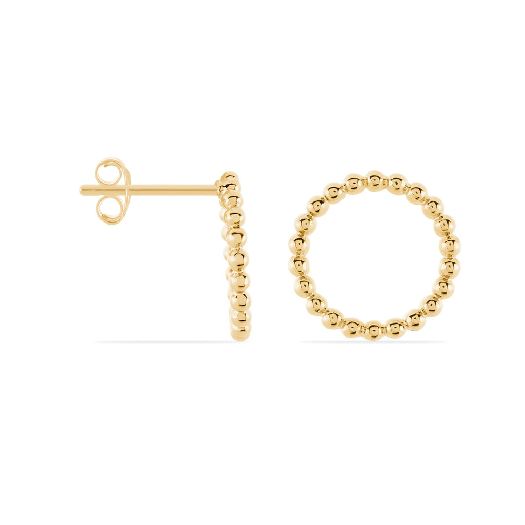 Boucles D'oreilles Plaque Or Abigael - Spannringe Damen | OROVIVO