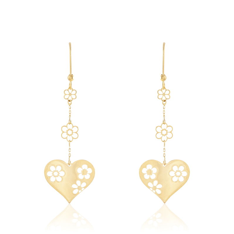 Boucles D'oreilles Pendantes Sehem Or Jaune - Spannringe Damen | OROVIVO