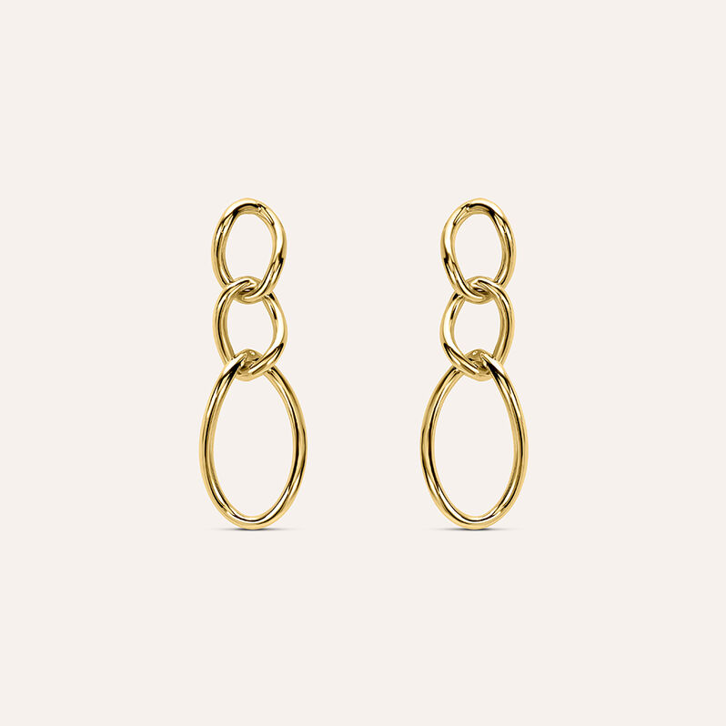 Orecchini Pendenti Gold Essence Oro Giallo - Spannringe Damen | OROVIVO