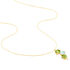 LAYLA 1 Damen Collier Gold 375 (9 Karat) Peridot Gr&uuml;n 4,4 ct Oval