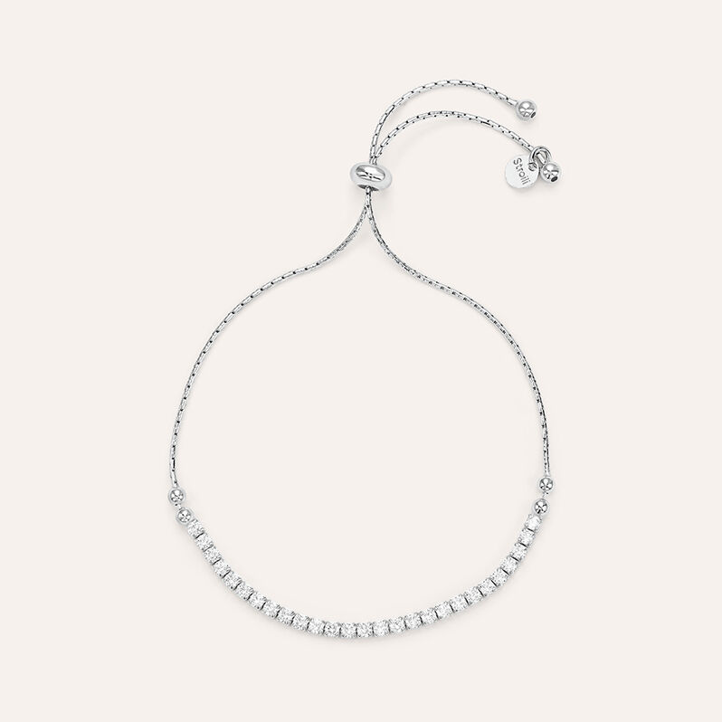 Bracciale Tennis Silver Elegance Argento Rodiato Cubic Zirconia - Spannringe Damen | OROVIVO