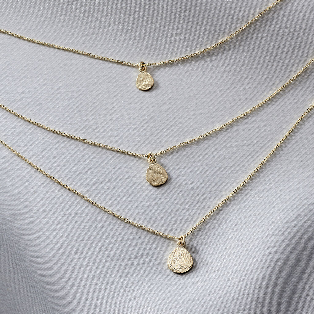 BATA Damen Collier Gold 375 (9 Karat) Oval
