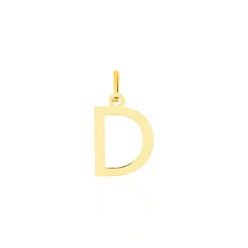 Pendentif Or Jaune Faviola Lettre D - Spannringe Familie | OROVIVO