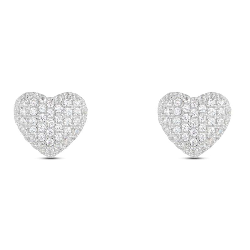 Orecchini Lobo Claire Oro Bianco Cubic Zirconia - Spannringe Damen | OROVIVO