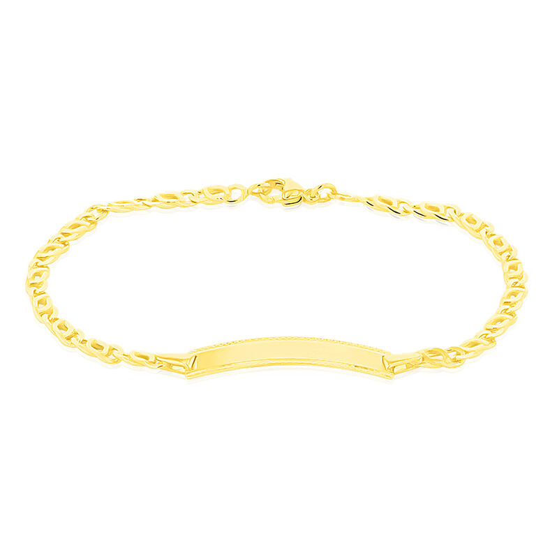 Bracelet Identité Caulineae Or Jaune - Spannringe Kinder | OROVIVO