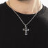 Herren Collier Edelstahl Religiöses Kreuz