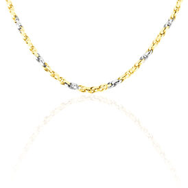 Damen Halskette Gold 585 Bicolor 45cm - Ketten ohne Anhänger Damen | OROVIVO