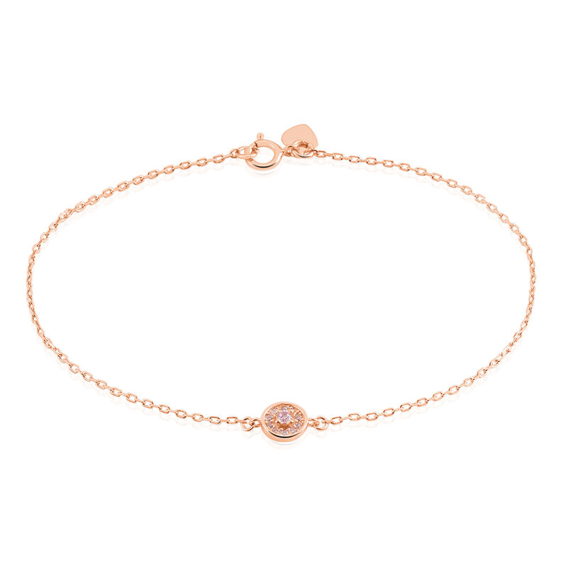 Bracciale Silver Rainbow Argento Rosa Cubic Zirconia - Spannringe Damen | OROVIVO