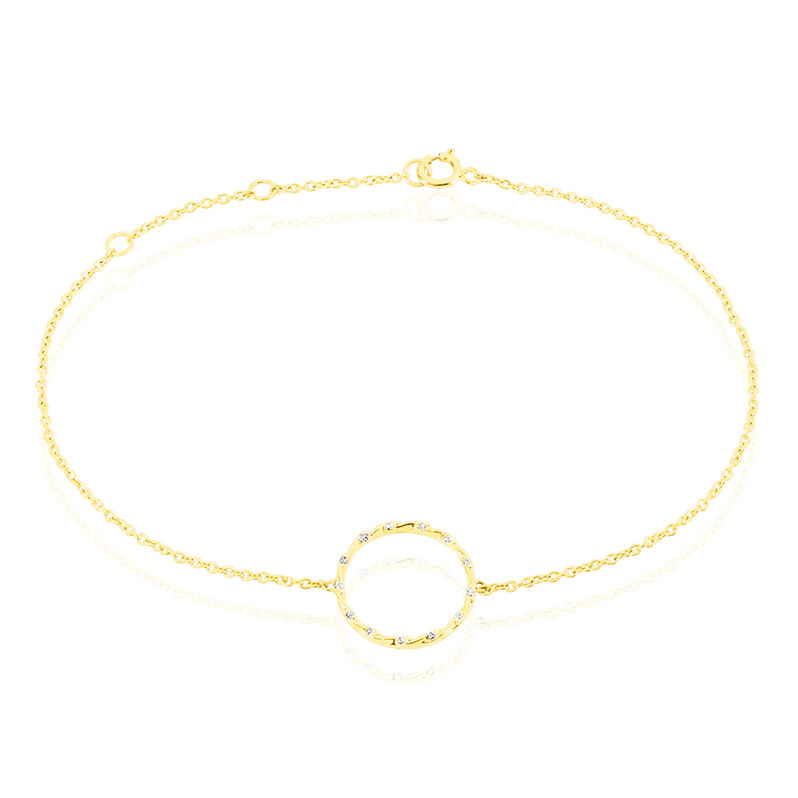 Bracelet Or Jaune Diamant - Spannringe Damen | OROVIVO