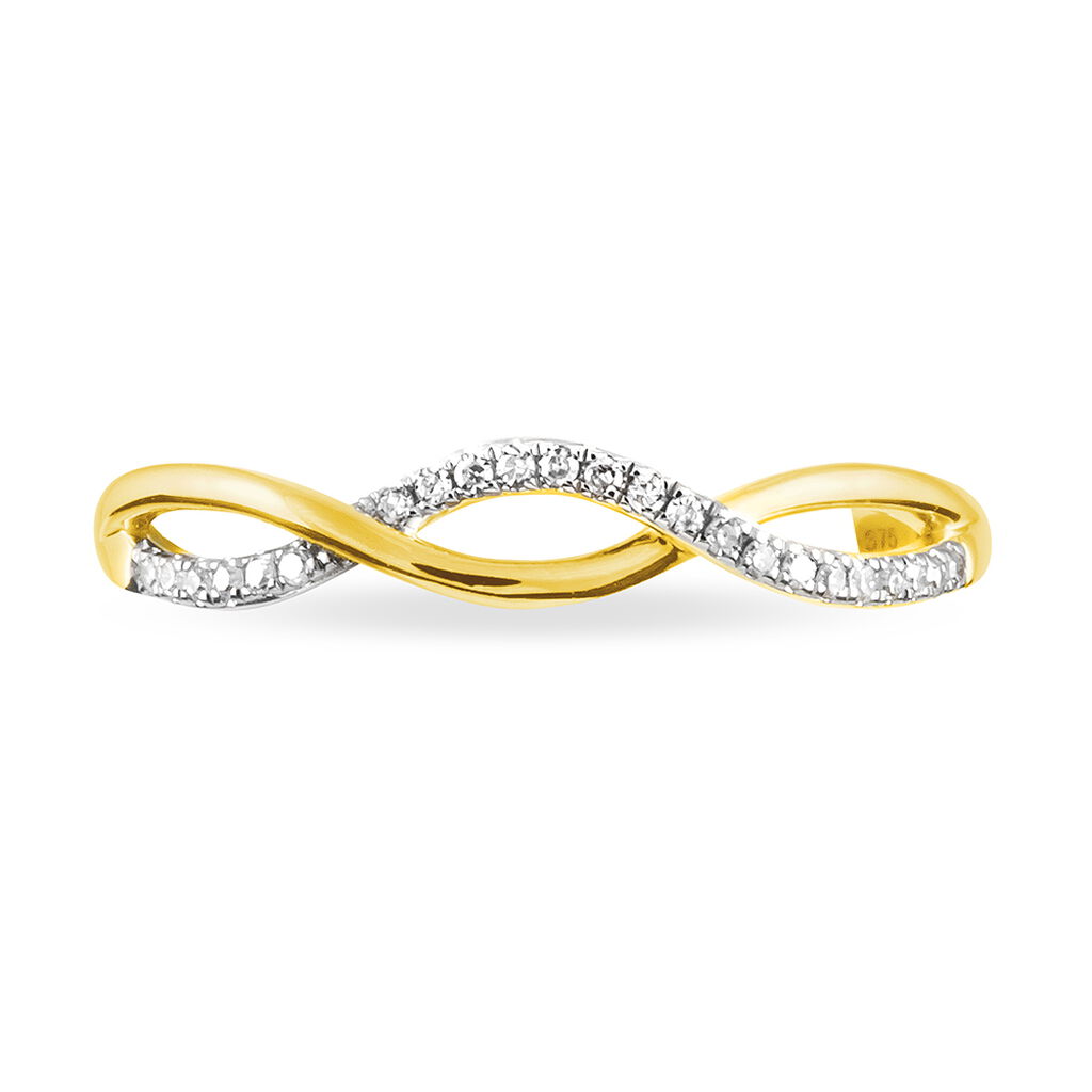 Bague Tilly Or Jaune Diamant - Spannringe Damen | OROVIVO