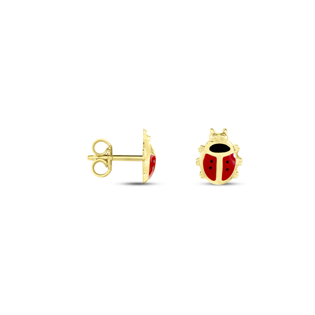 Kinder Ohrstecker Gold 333 Marienkäfer - Ohrstecker Kinder | OROVIVO
