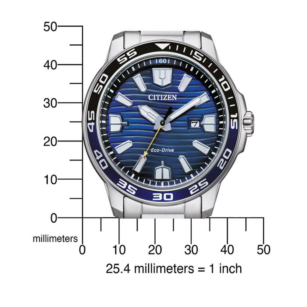 CITIZEN Herrenuhr Sport Eco-Drive Solar Quarz AW1525-81L