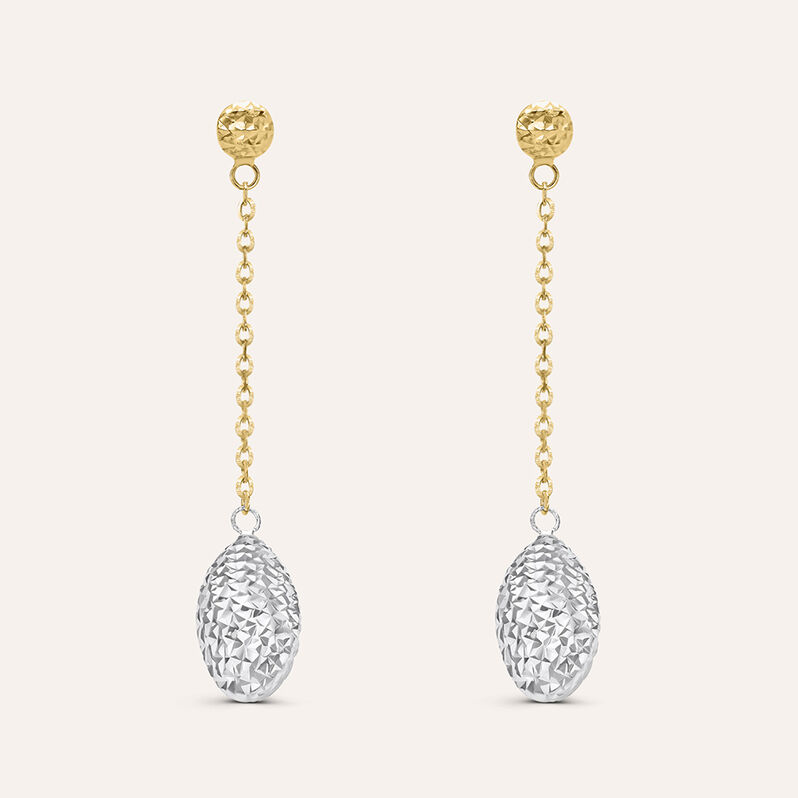 Orecchini Pendenti Golden Lover Oro Bicolore - Spannringe Damen | OROVIVO