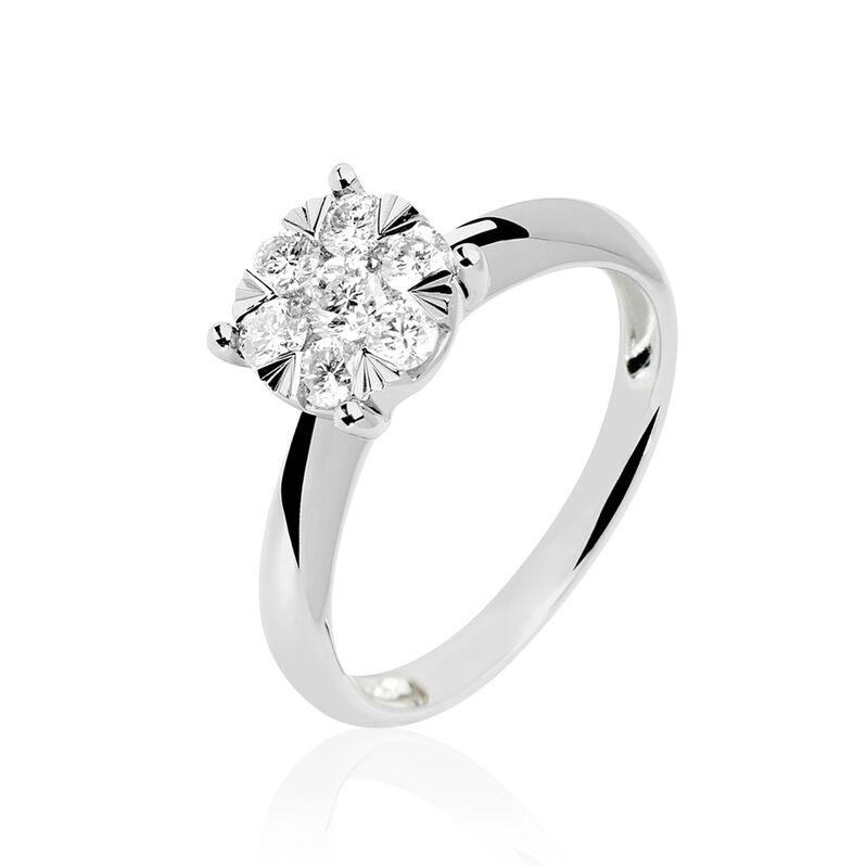 Bague Solitaire Dream Or Blanc Diamant - Spannringe Damen | OROVIVO