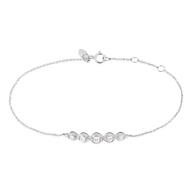 Bracelet Or Weiss Norrie Amandes Oxydes - Spannringe Damen | OROVIVO