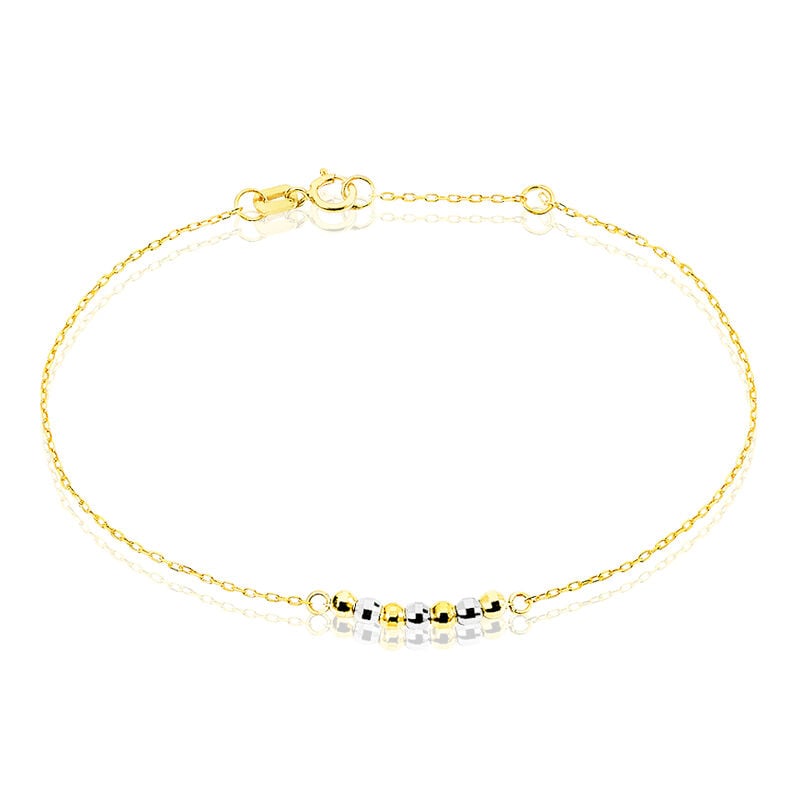 Bracelet Sandra Or Bicolore Boule - Spannringe Damen | OROVIVO