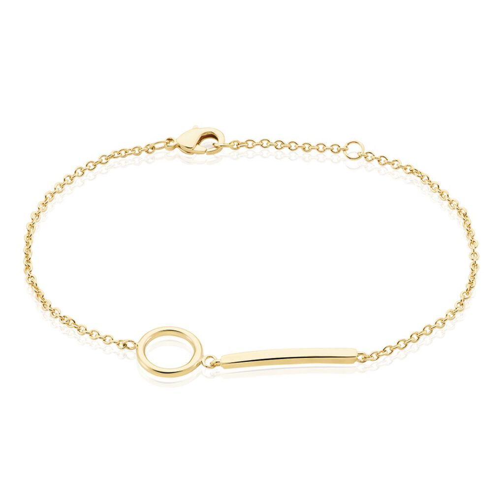 🦚 Damen Armband Vergoldet Kreis, Armband ohne Stein 🦚 Damen Armband Vergoldet Kreis, Armband ohne Stein