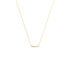 ZYLA Damen Collier Gold 375 (9 Karat) Synthetischer Diamant Weiß 0,1 ct