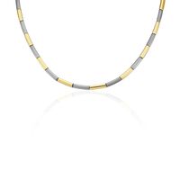 Damen Collier Titan Bicolor Gelb/Silber Ember  4,00mm 