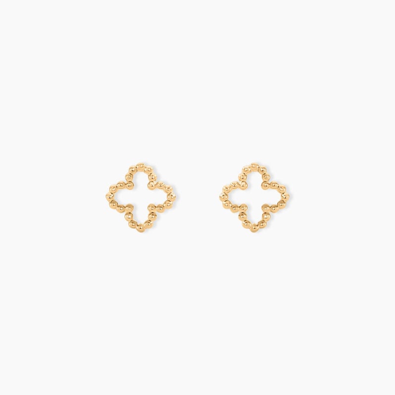 Boucles D'oreilles Puces Klotild Or Jaune - Spannringe Damen | OROVIVO