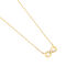 LUCIANA Damen Collier Gold 375 (9 Karat) Synthetischer Diamant Weiß 0,03 ct Unendlichkeit
