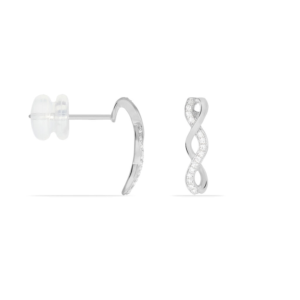 Boucles D'oreilles Or Blanc Anays - Spannringe Damen | OROVIVO