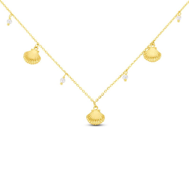 Collana Beverly Oro Giallo Perla D'Acqua Dolce - Spannringe Damen | OROVIVO