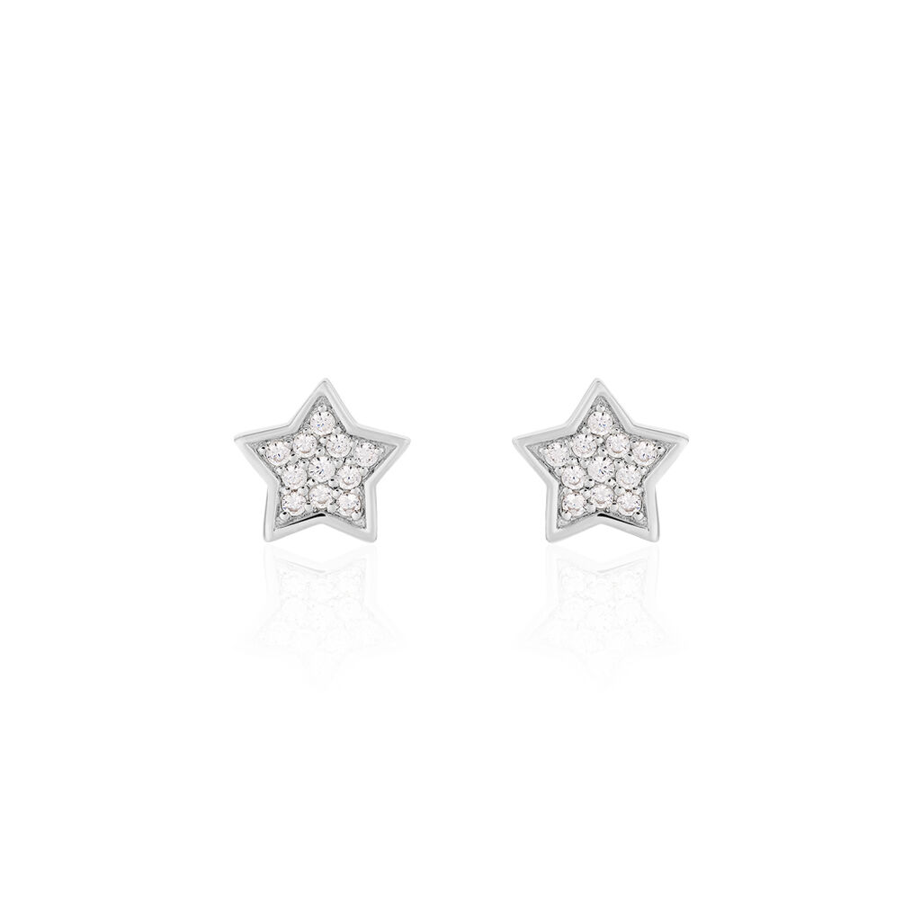 Damen Ohrstecker Silber 925 Zirkonia Stern - Ohrstecker Damen | OROVIVO