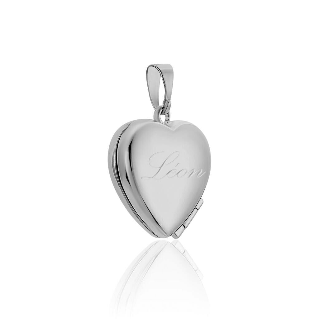 Anhänger Silber 925 Medaillon Herz - Anhänger mit Gravur Damen | OROVIVO