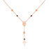 Damen Halskette Silber 925 Rosé Vergoldet Rosenkranz - Ketten mit Anhänger Damen | OROVIVO