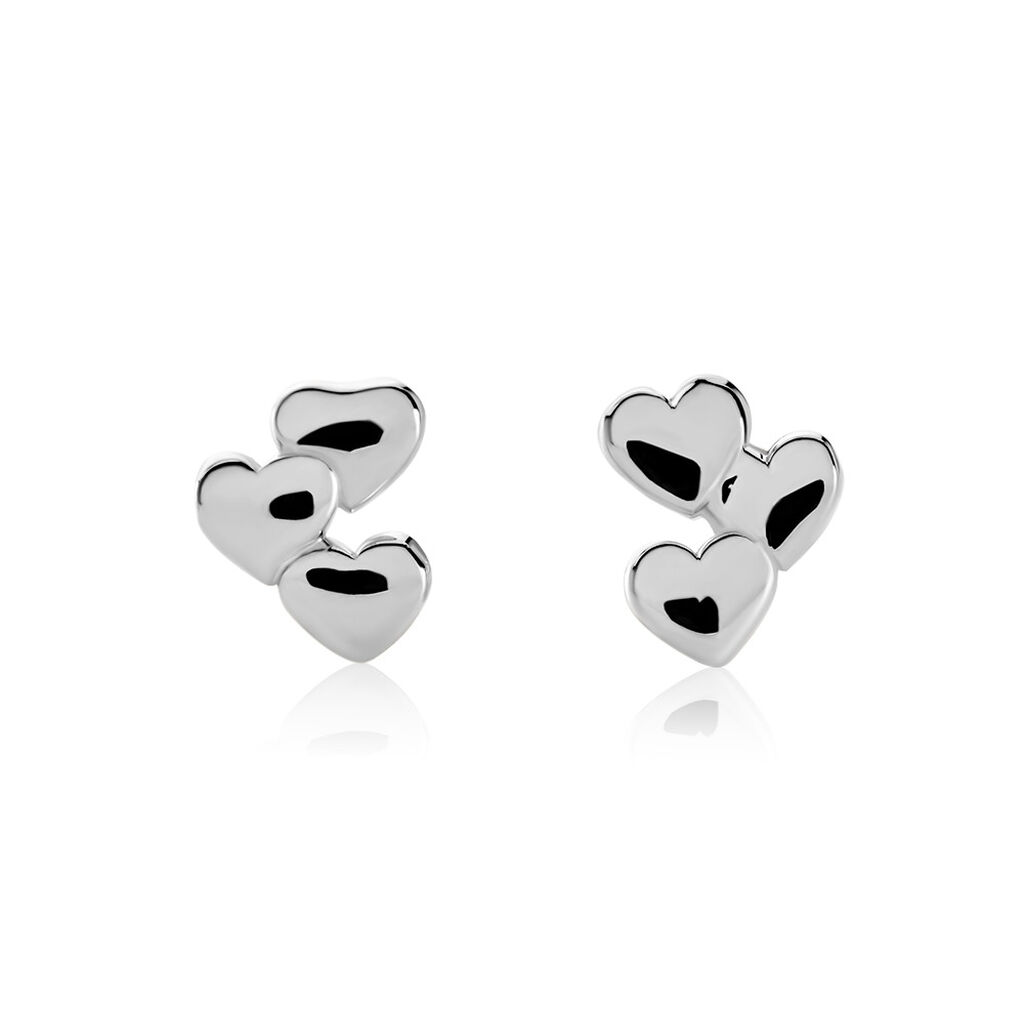 🦚 Damen Ohrstecker Silber 925 Geometrisch Andie, Ohrstecker ohne Stein