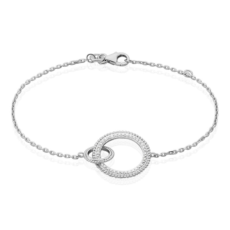 Bracelet Argent Rhodie Nathalia Oxyde - Spannringe Damen | OROVIVO