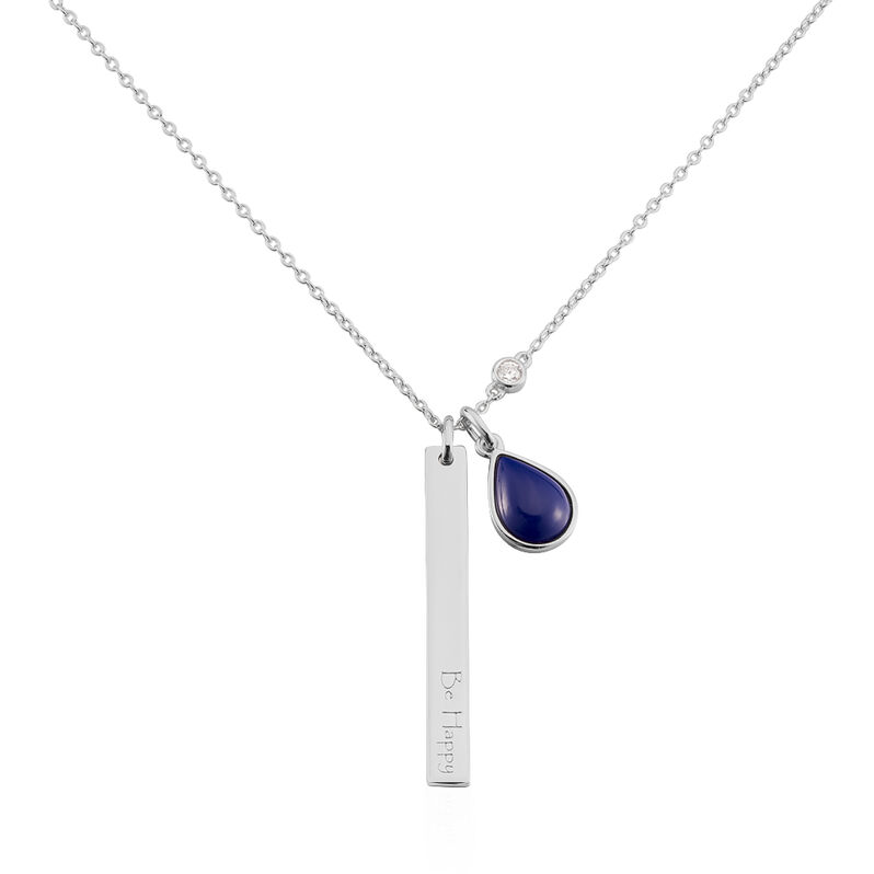 Damen Halskette Silber 925 Glasstein - Halsketten Damen | OROVIVO