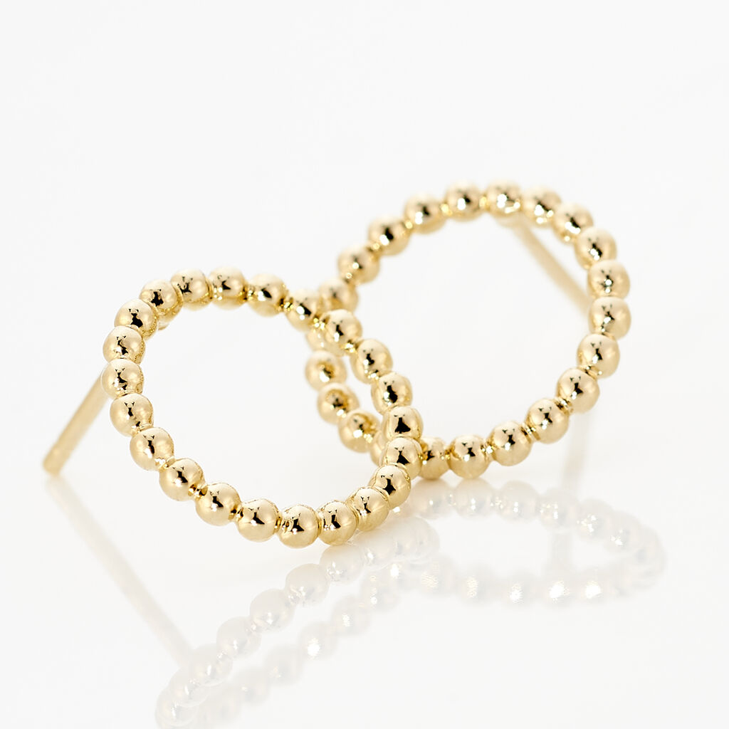 Boucles D'oreilles Plaque Or Abigael - Spannringe Damen | OROVIVO