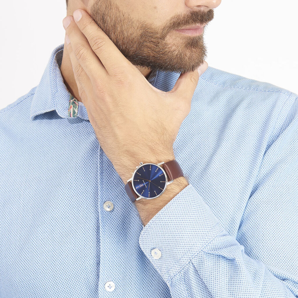 Montre Pierre Lannier Collection Elegance Style Bleu - Spannringe Herren | OROVIVO