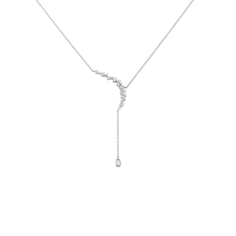 INA Damen Collier Silber 925 Zirkonia Wei&szlig; - Halsketten Damen | OROVIVO