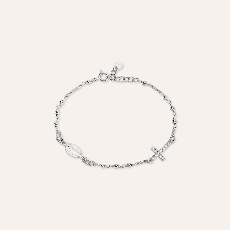 Bracciale Rosario Silver Soul Argento Rodiato Cubic Zirconia - Spannringe Damen | OROVIVO