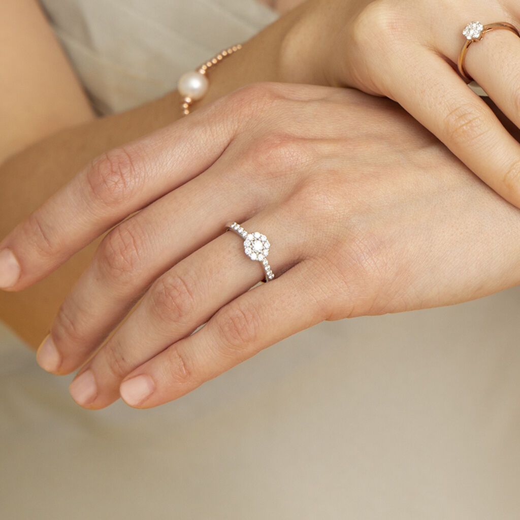Damen Ring Weißgold 750 Diamant 0,5ct Maryn  - Verlobungsringe Damen | OROVIVO