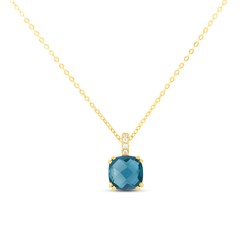 Collana Punto Luce Amélie Oro Giallo Topazio Cubic Zirconia - Spannringe Damen | OROVIVO