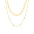 Nymera Damen Collier Silber vergoldet 925 Zirkonia Wei&szlig; 0,6 ct B 2,6 mm