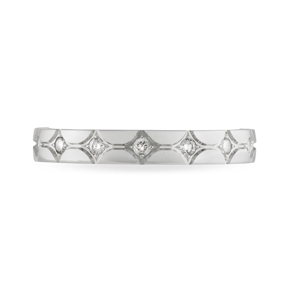 Alliance Lola Or Blanc Diamant - Spannringe Damen | OROVIVO