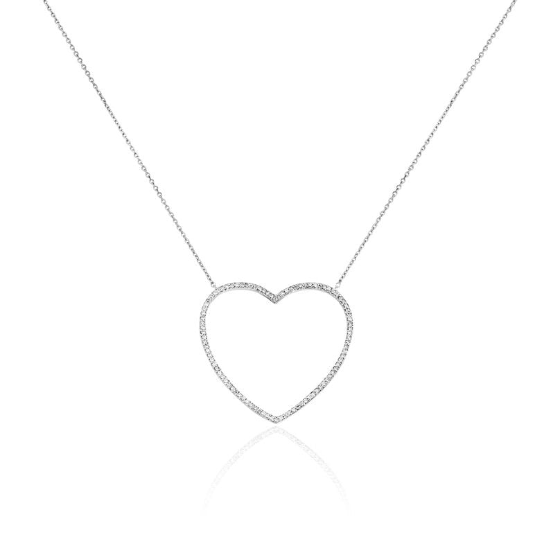 Collier Cilana Argent Blanc Oxyde De Zirconium - Spannringe Damen | OROVIVO