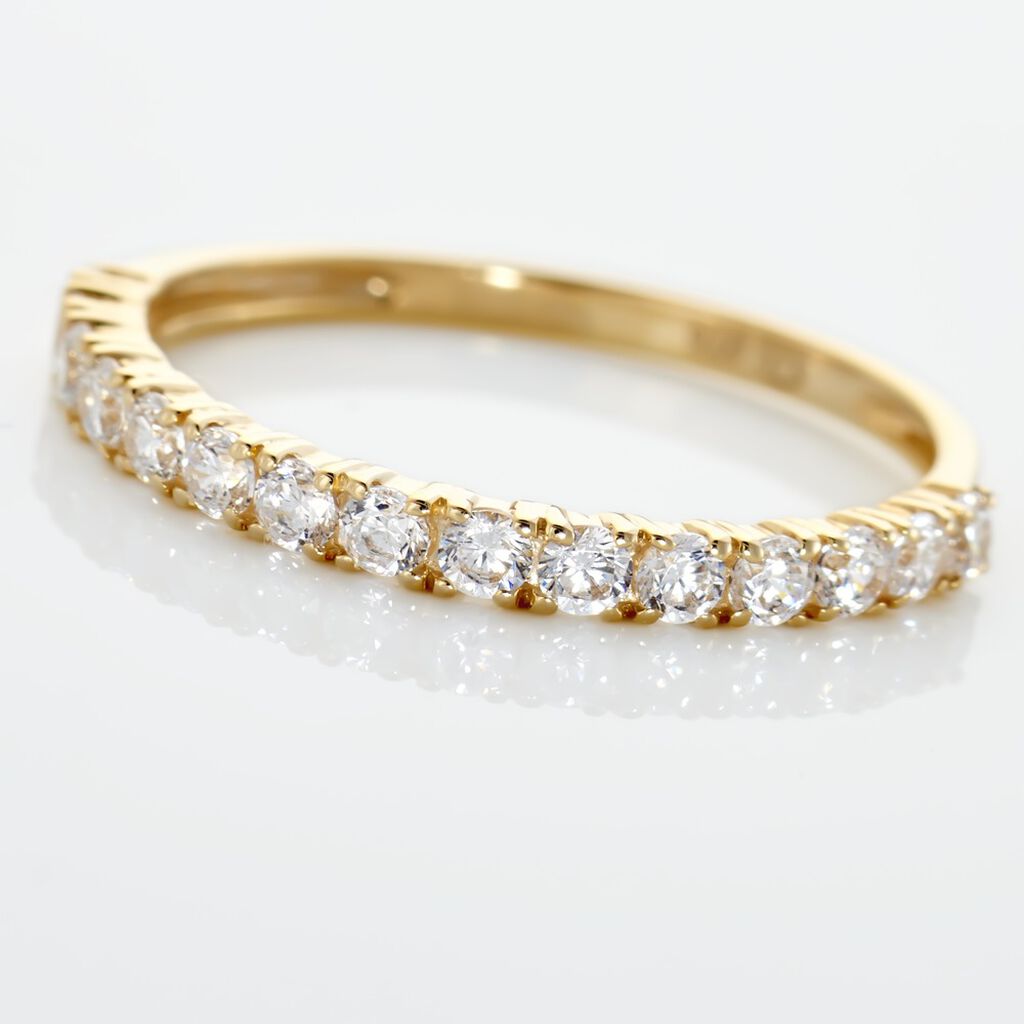 JULIETTA Damen Trauring Gold 375 (9 Karat) Zirkonia Wei&szlig;