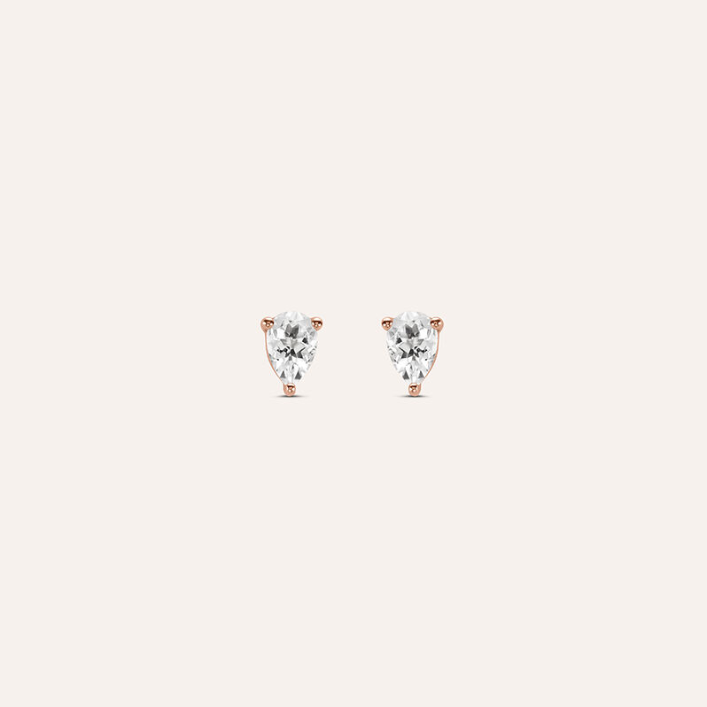 Orecchini Lobo Jasmine Oro Rosa Morganite - Spannringe Damen | OROVIVO