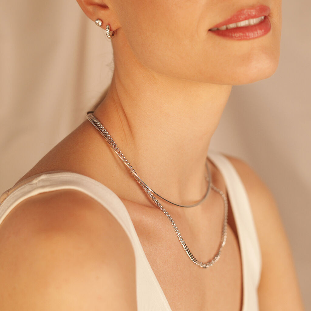 Unisex Panzerkette Silber 925  - Halsketten Unisex | OROVIVO