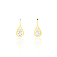 Damen Ohrhänger Gold 333 Zirkonia 
