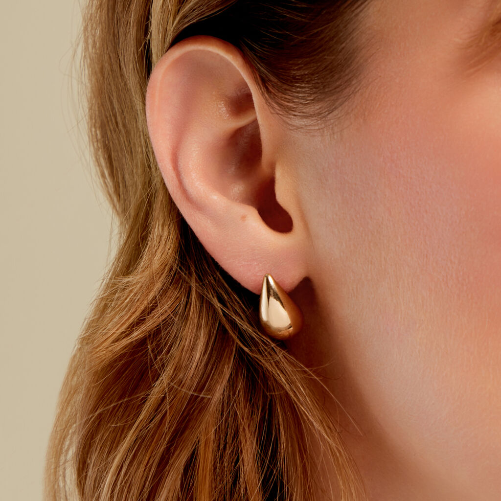 CELIA Damen Ohrstecker Vergoldet Tropfen