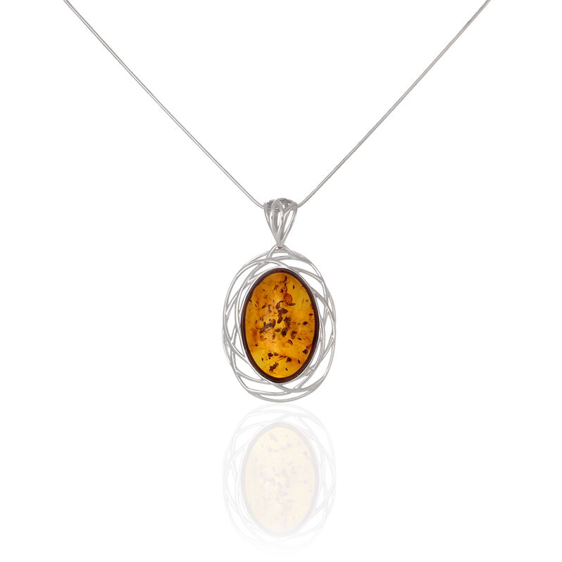 Collier Maiwenn Argent Blanc Ambre - Spannringe Damen | OROVIVO
