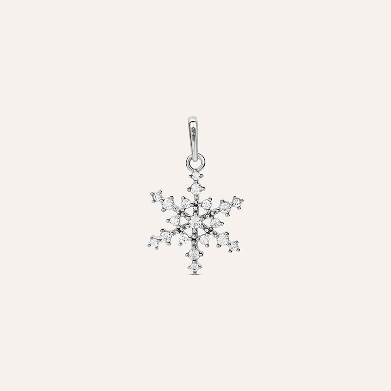 Pendente Poème Oro Bianco Cubic Zirconia - Spannringe Damen | OROVIVO